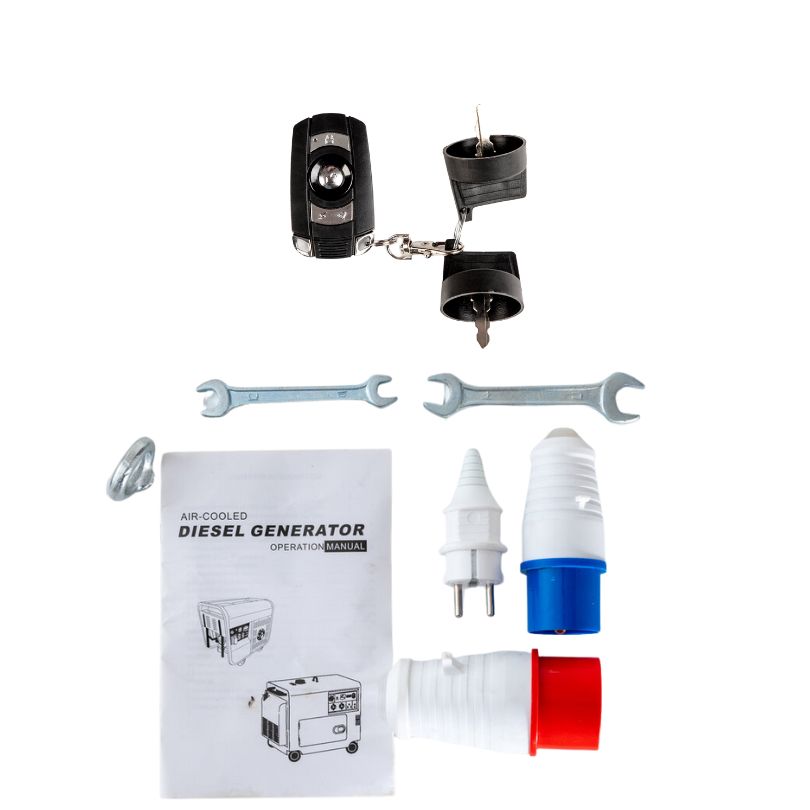 Gruppo elettrogeno/Generatore di corrente diesel Silenziato 5000W - 220 / 380V