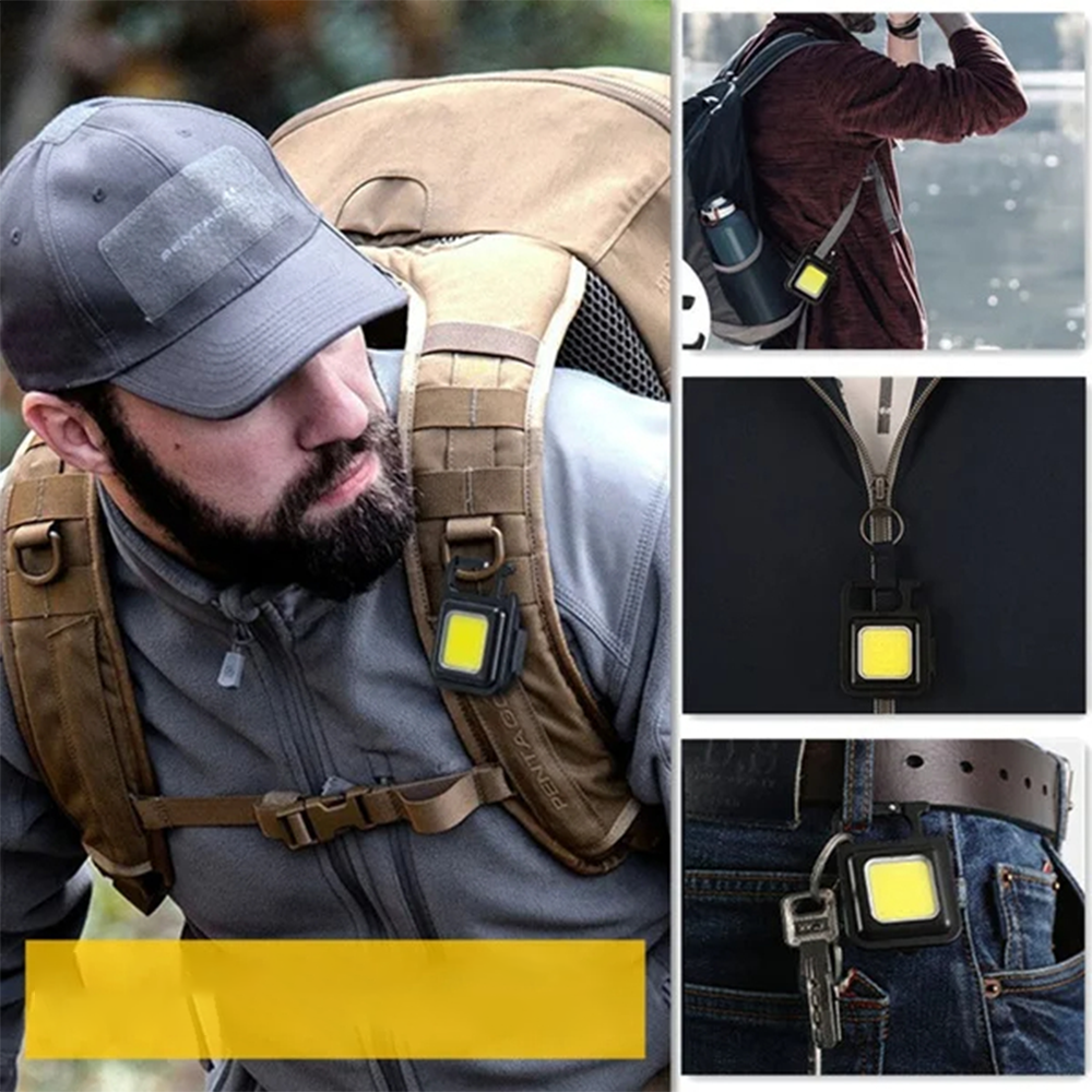 Torcia LED Portachiavi Multiuso