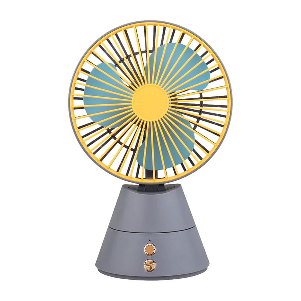 Ventilatore da Tavolo Ricaricabile USB con Luce Notturna